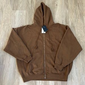 Brown Brandy Melville Oversized Hoodie
